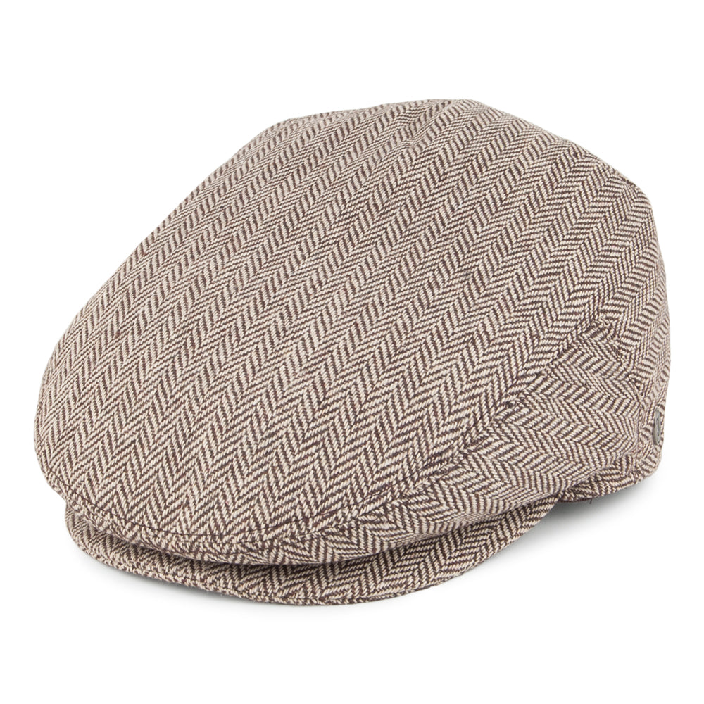 Extra Large Herringbone Flat Cap